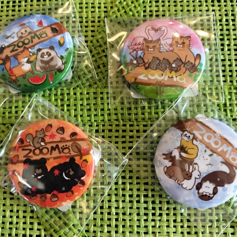 ピューマファミリーファン必見！？🌸🍉季節めぐり缶バッジセット