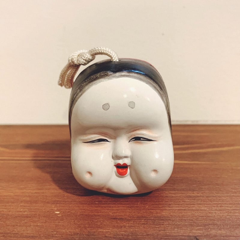 清水焼・高橋毅孖の土鈴『天狗とお多福』 | 象々の郷土玩具