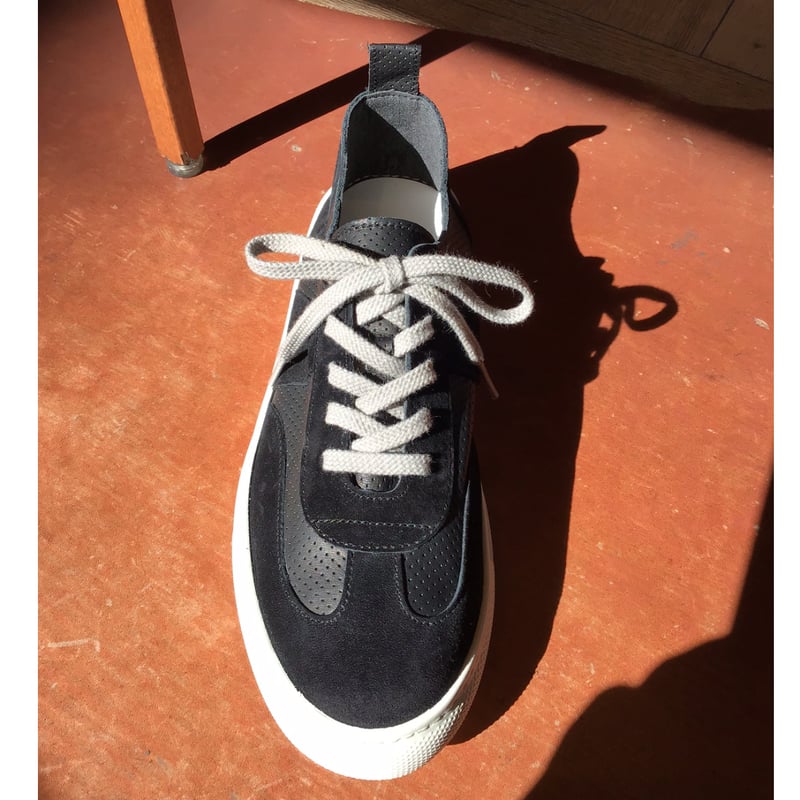 スエードコンビスニーカー ブラック | shoes-klimt