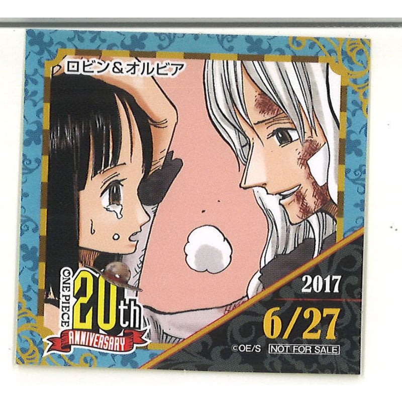 ONE PIECE 麦わらストア 連載20周年記念 2017年 365日ステッカー