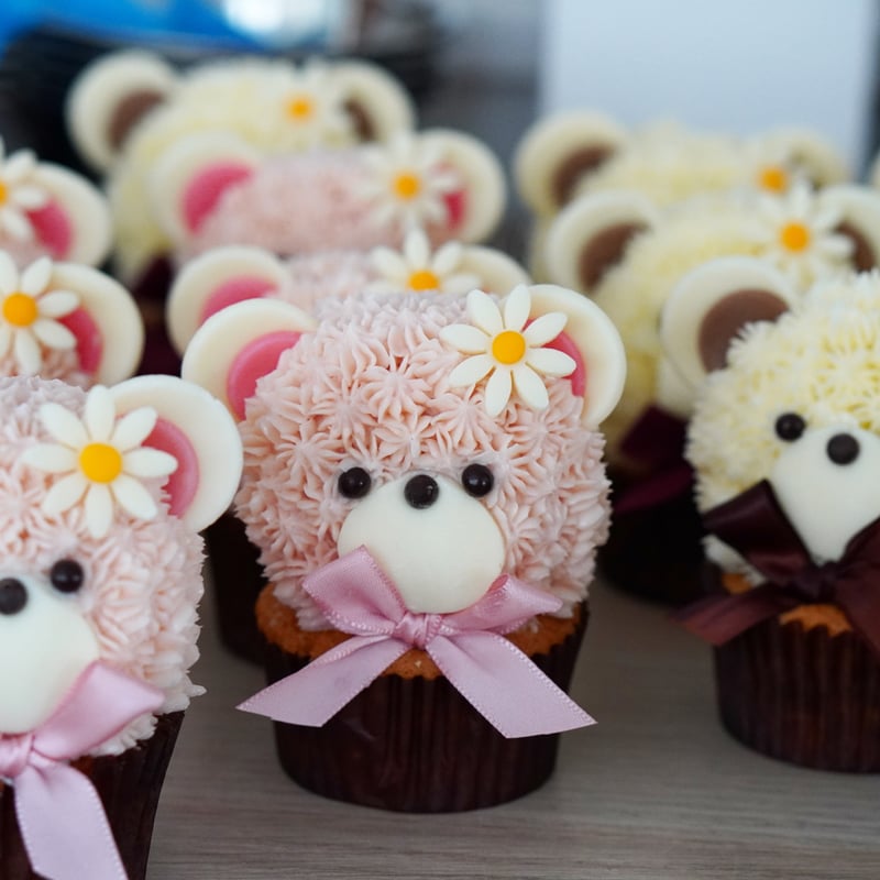 思わずにっこり♡癒しのくまちゃんカップケーキ動画レッスン | おかし