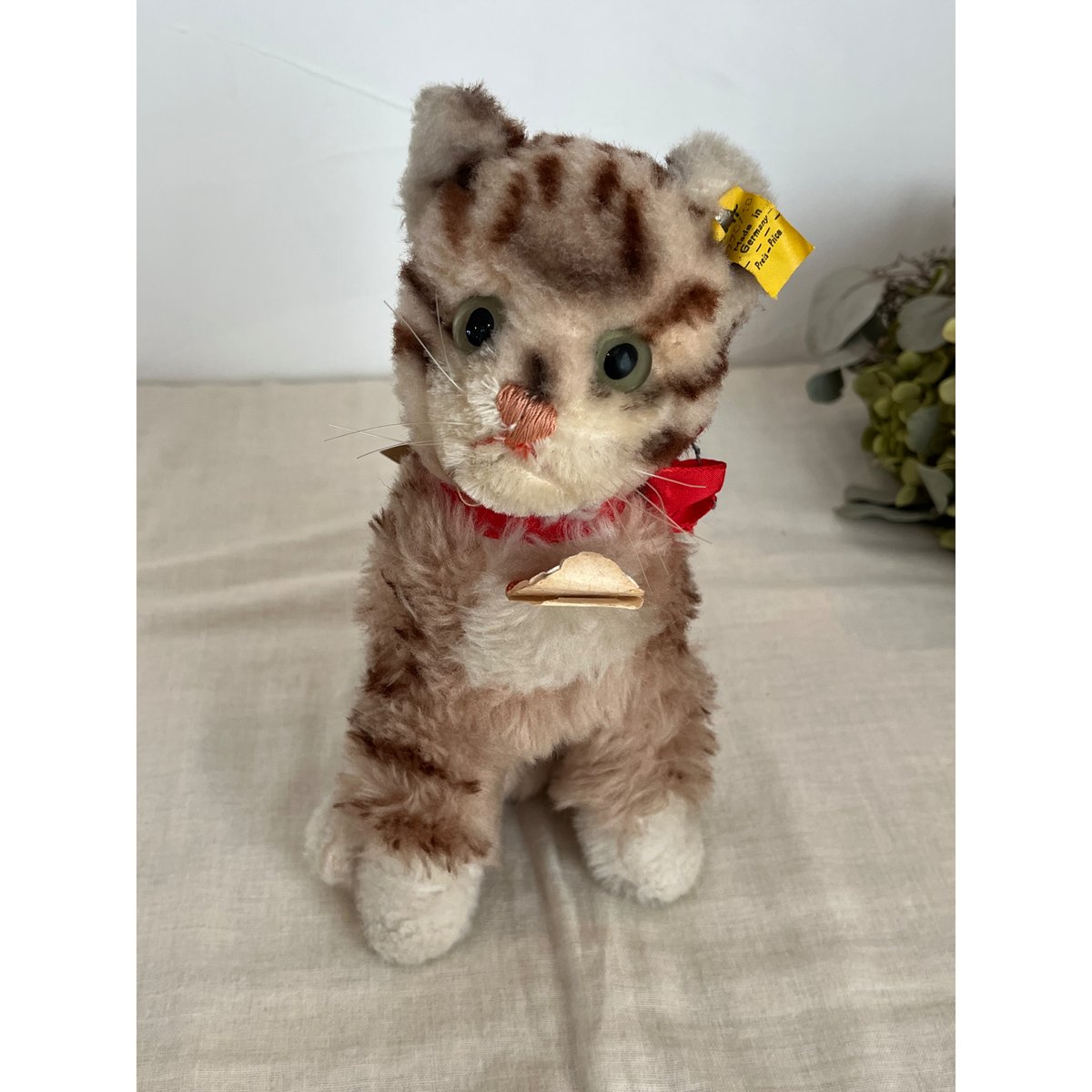 ドイツ シュタイフ社 ネコ Cat Cattie オールID ヴィンテージ | そら豆