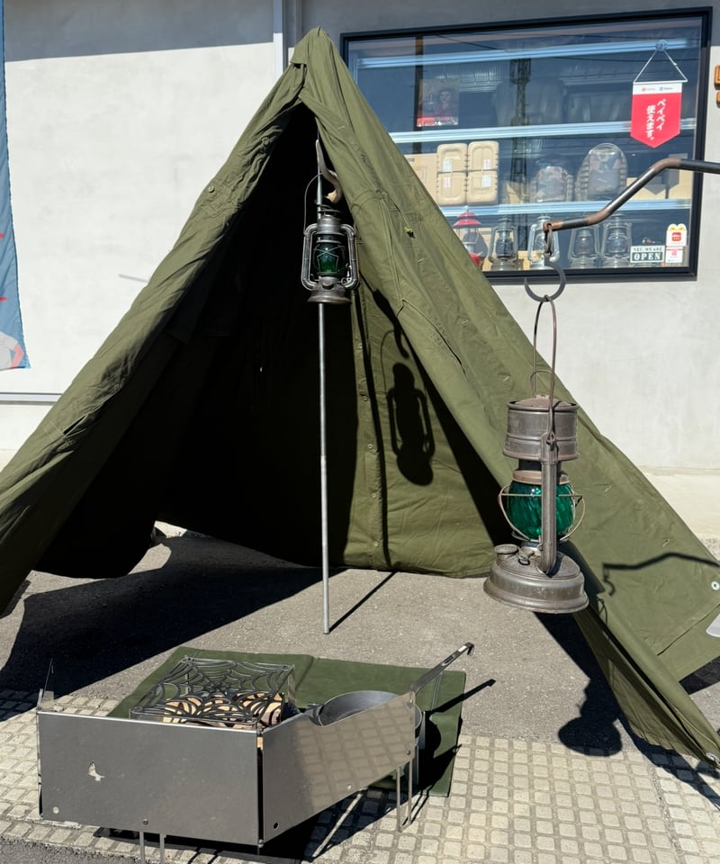 軍幕❗️ポーランド軍ポンチョテント | ヴィンテージランタン販売のお