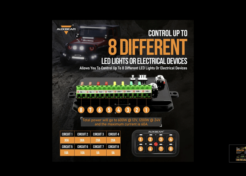 AUXBEAM 【接続機数8】 BA-80 スイッチパネル | CROSS MEMBER