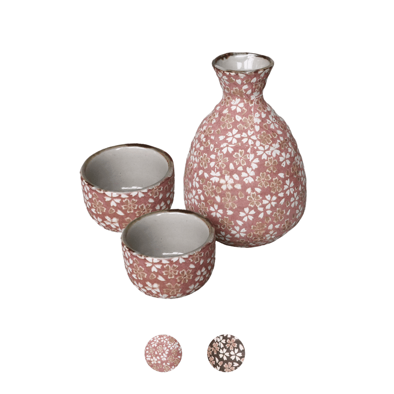 花ちらし 徳利・盃 | AWASAKA