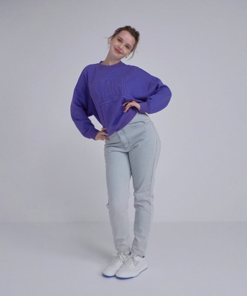 tostalgicclothing スウェット紫 Tostalgic sweatshirt / パープル