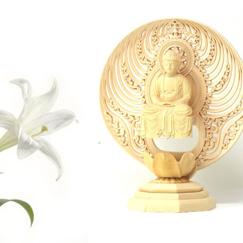 禅宗 曹洞宗 臨済宗 ご本尊 座釈迦如来 水煙光背 2.0寸 おしゃれな仏像