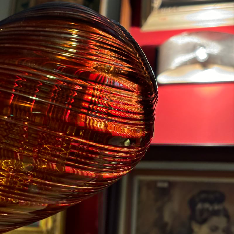 チェコスロバキア製 ボヘミアガラス フラワーベース 箱付き