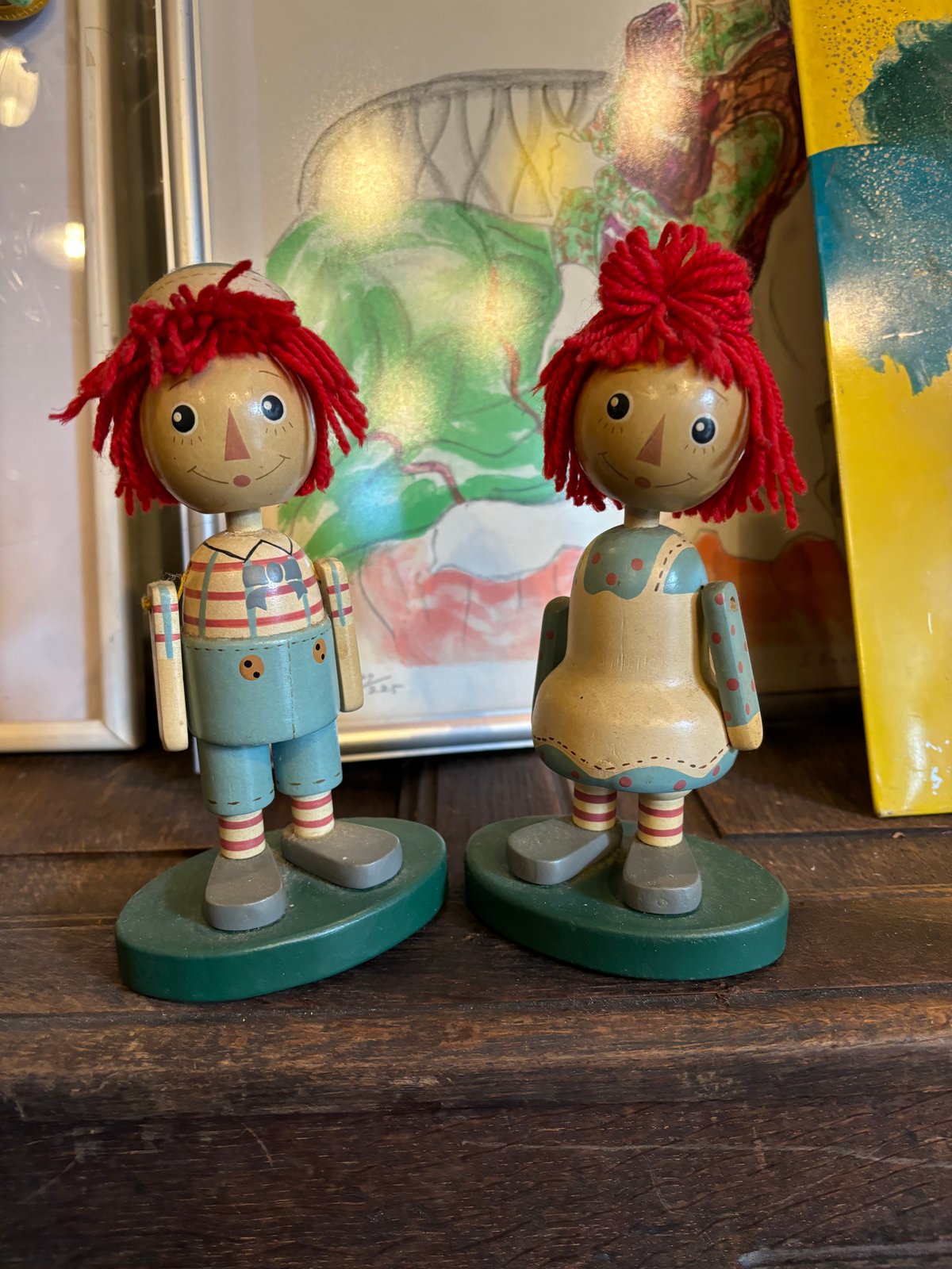 希少 木製ドール ラガディ アン＆アンディ 箱付き | アンティーク家具