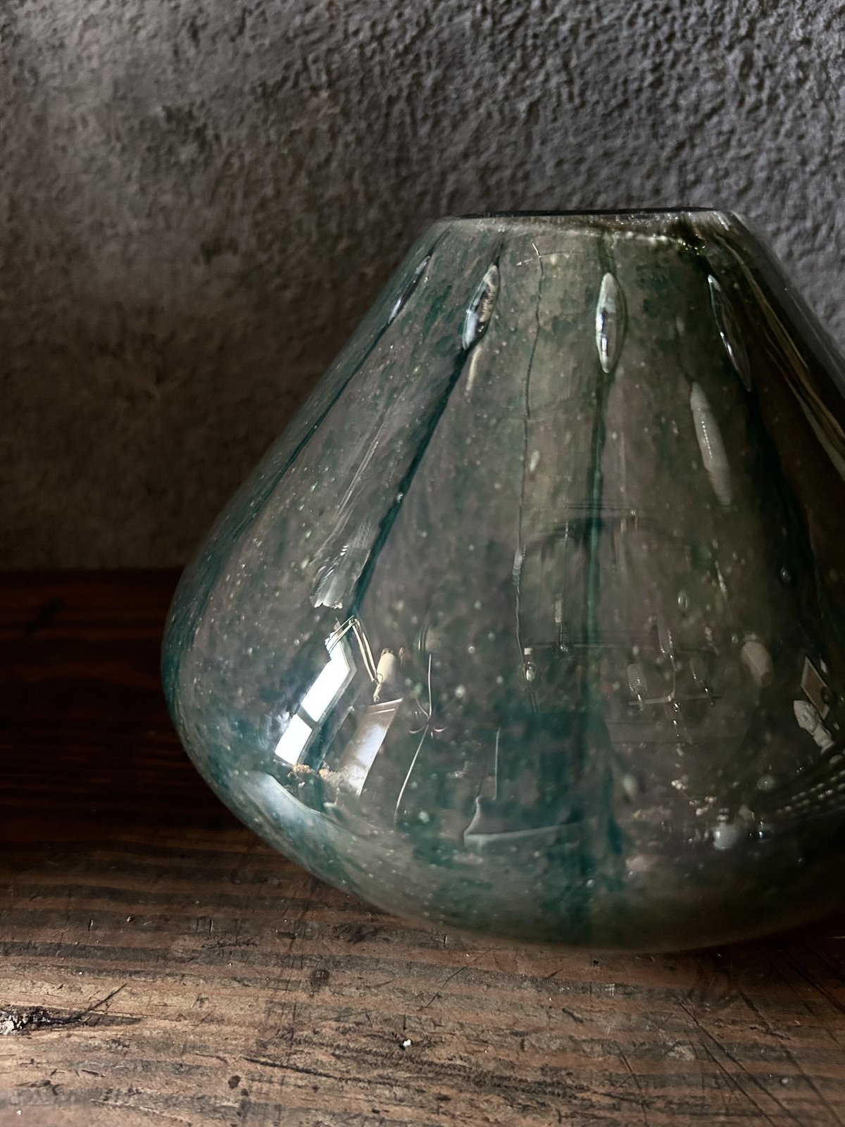 本物保証】岩田藤七(文化功労者) ガラス花器 共箱 写生銘入り激レア