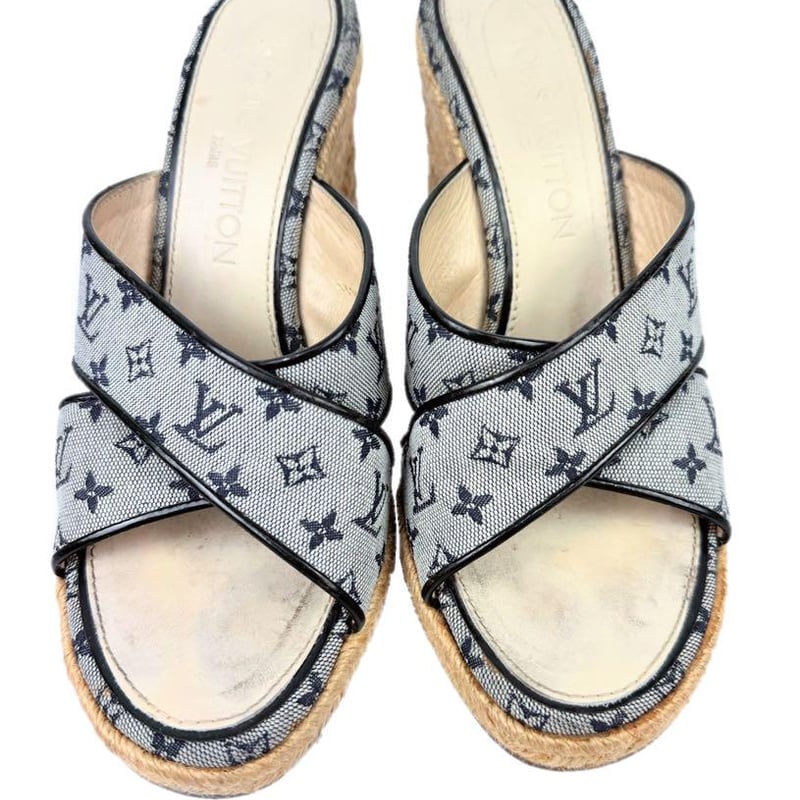 ๑ルイヴィトン*ウェッジソールサンダル✧エスパドリーユモノグラム
