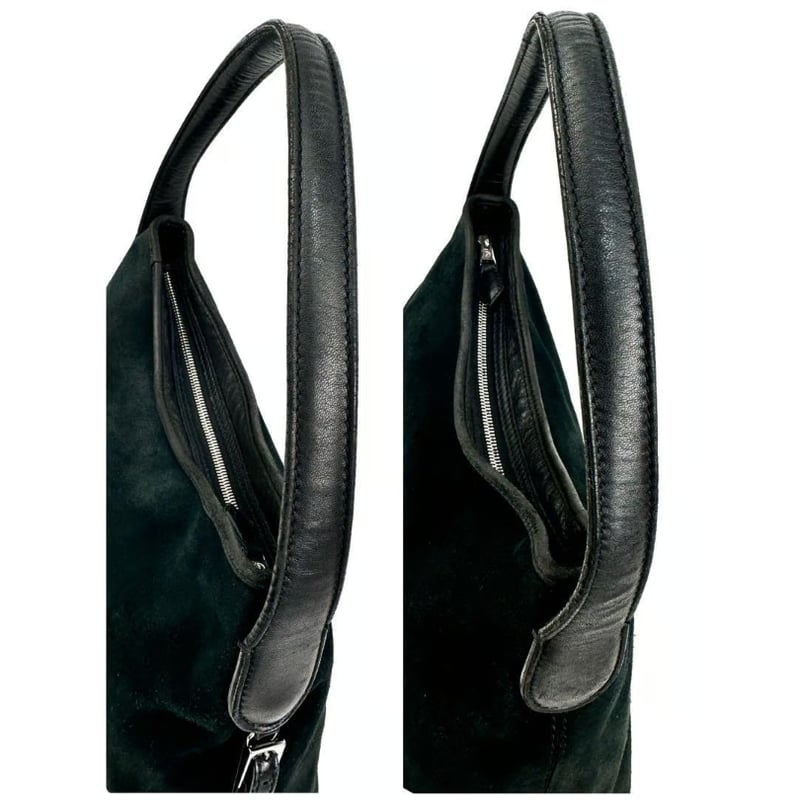 ジョルジオアルマーニ GIORGIO ARMANI ブラック スエード レザー黒