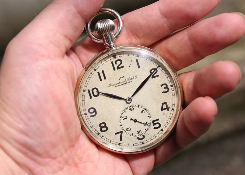BA-33B IWC KM II.Kl. 旧ドイツ海軍 ミリタリー懐中時計 | アンティー