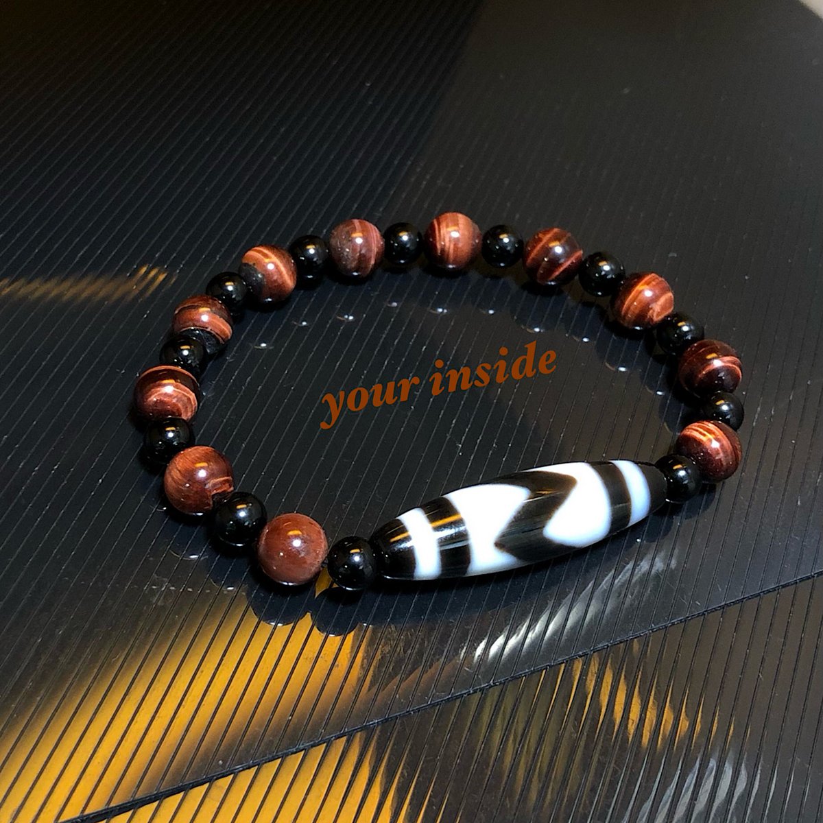 052 天珠 楕円形 虎牙蓮花天珠 dzibeads！ 052 天珠 楕円形 虎牙蓮花天