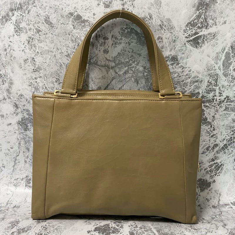 318398 ロエベ LOEWE アナグラム ミニ ハンドバッグ レザー ベージュ