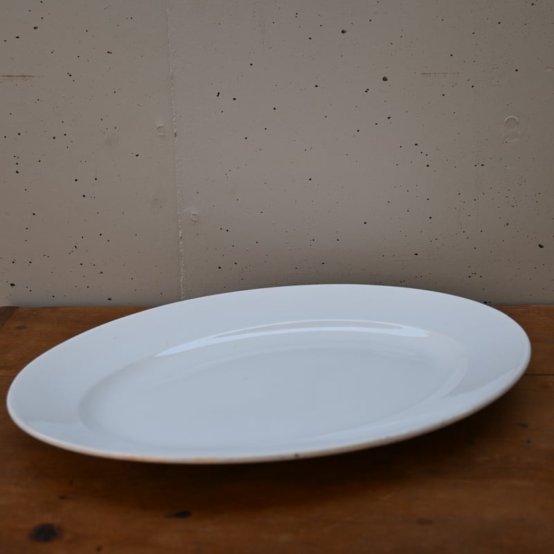 フランス アンティーク 白オーバルプレート 楕円皿 白磁皿 | landverse