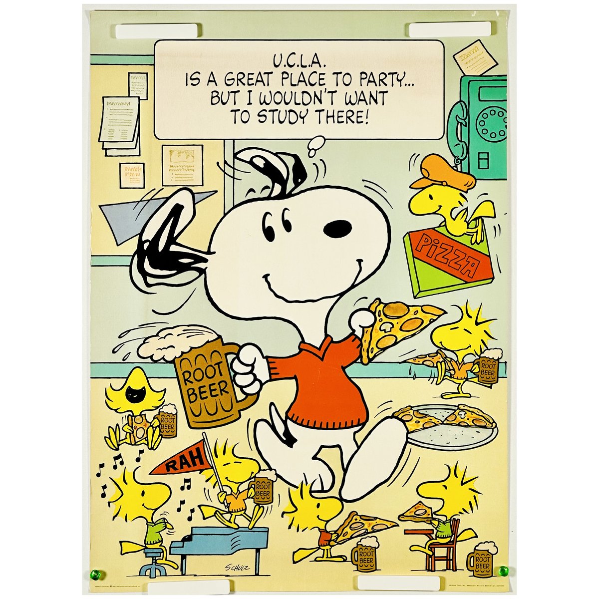 70'sヴィンテージポスタースヌーピーsnoopy ピーナッツ