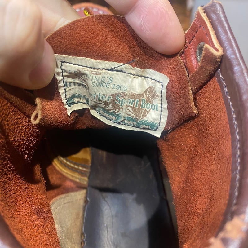 90s Vintage REDWING 8875 四角犬タグ アイリッシュセッター 7E 赤