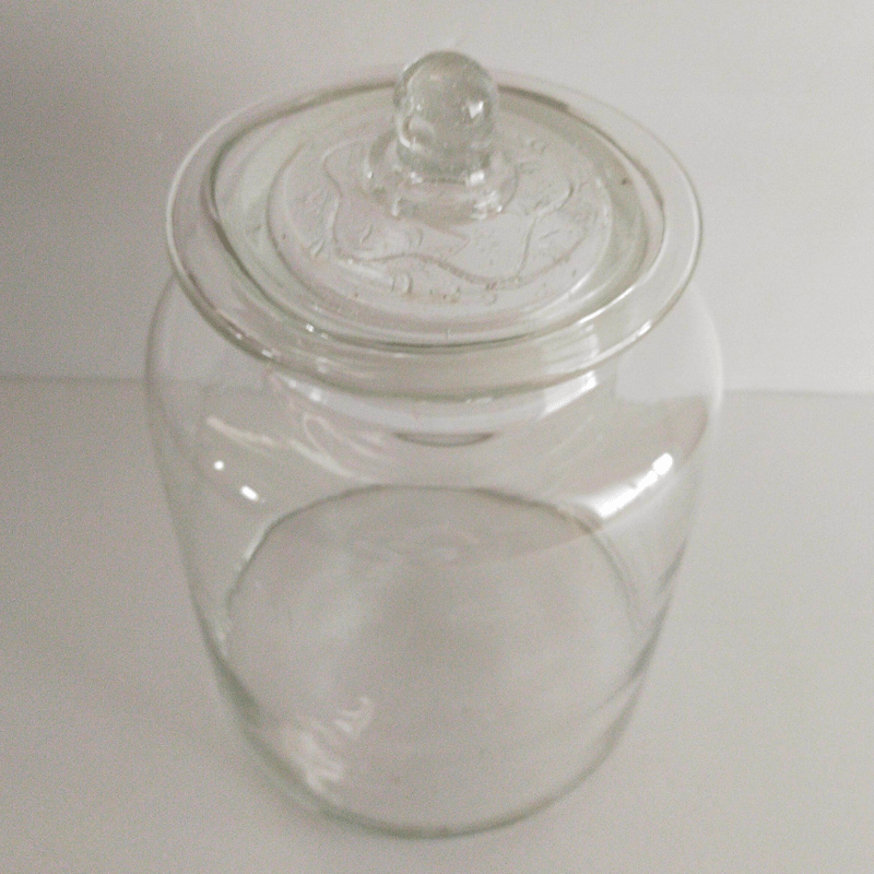 蓋付きの古いガラス瓶C | 生活骨董の店 dadatools.