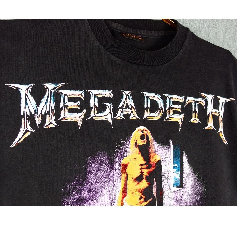 MEGADETH メガデス Tシャツ megadeth ブラック Lサイズ USA製 ヘヴィメ