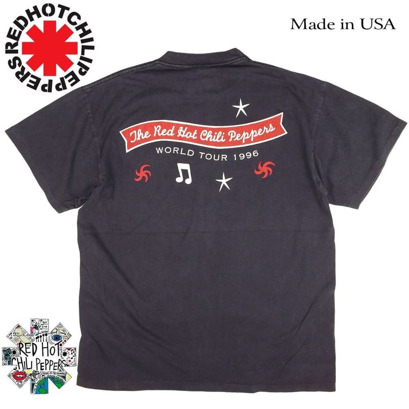 RED HOT CHILIPEPPERS レッドホットチリペッパーズ Tシャツ USA ブラッ