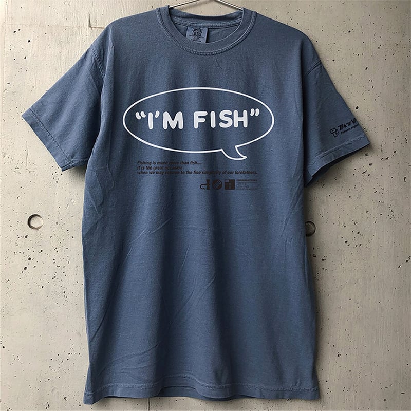 I'M FISH tee(blue jean) | FISHMANS STORE
