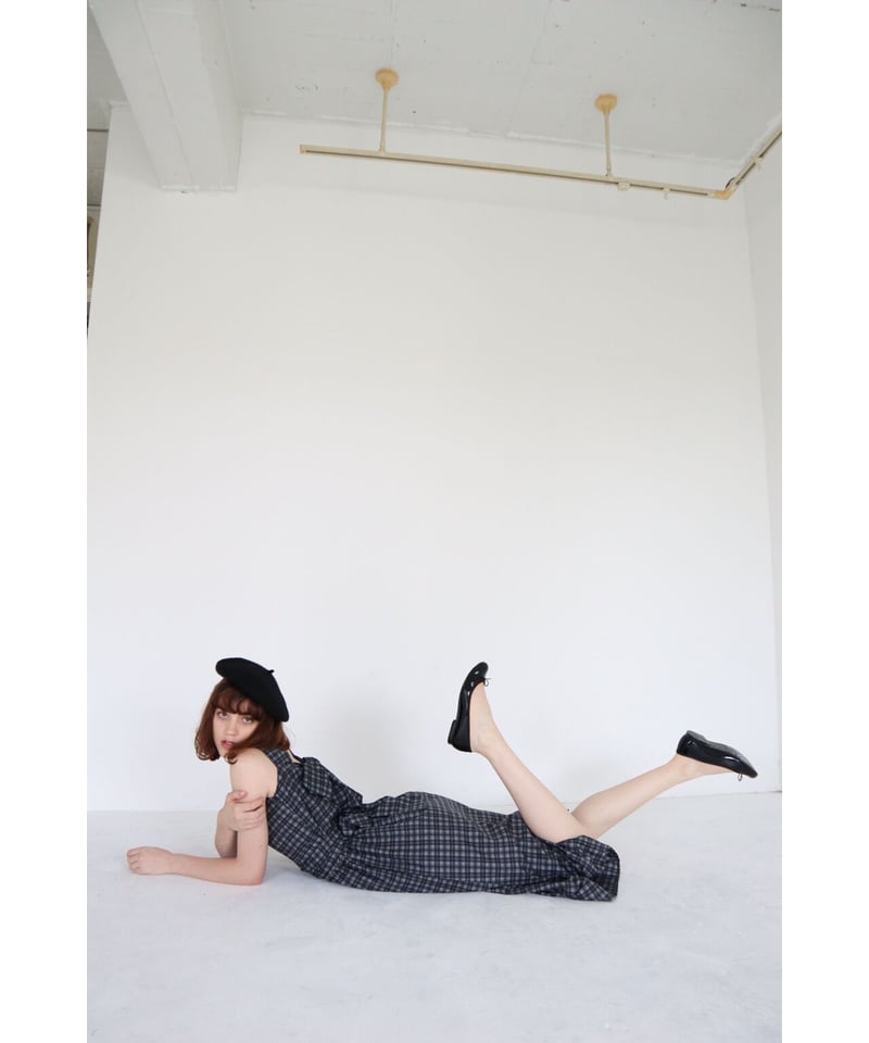 back double ribbon one-piece check | BONNE