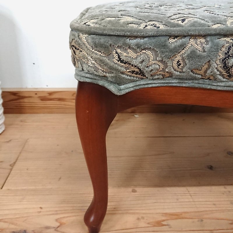 マルニ木工＞ マキシムシリーズ・オットマンスツール ₌未修復・現品