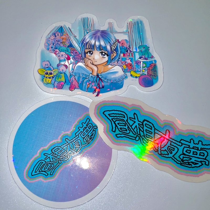 昼想夜夢 ステッカーセットver.1 | 幽幻怪社件-KUDAN-『件らNight