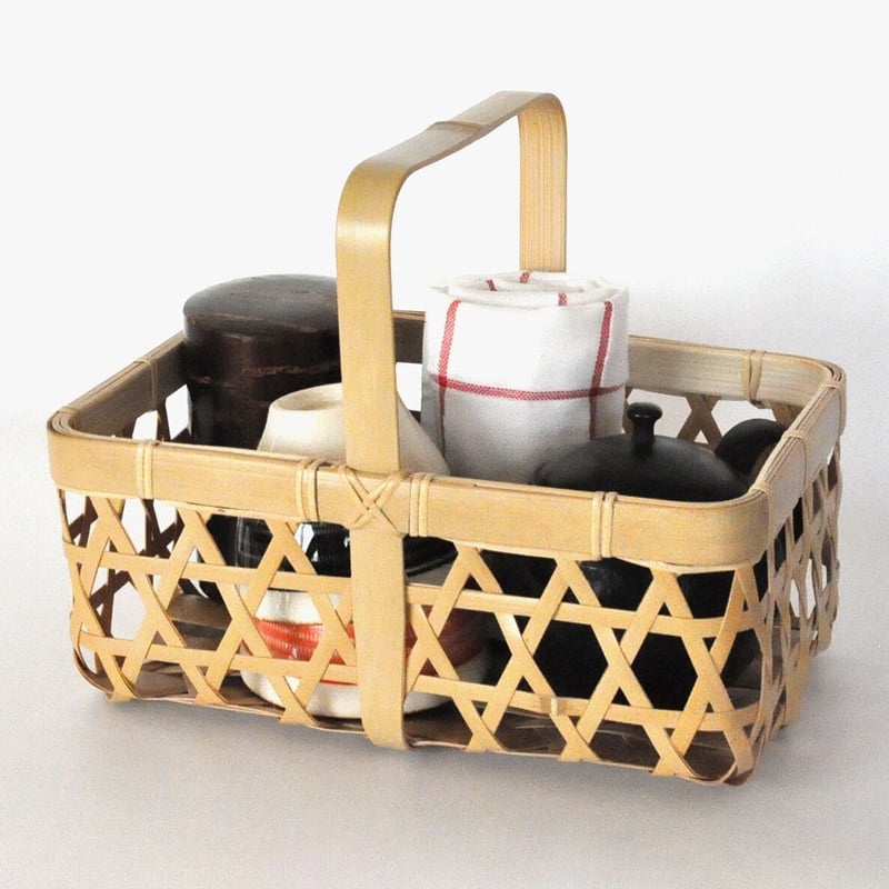 六つ目編みバスケット | 竹友工房