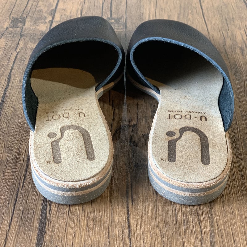 U-DOT レザーミュール ブラック | LEATHER STYLE FAVOR