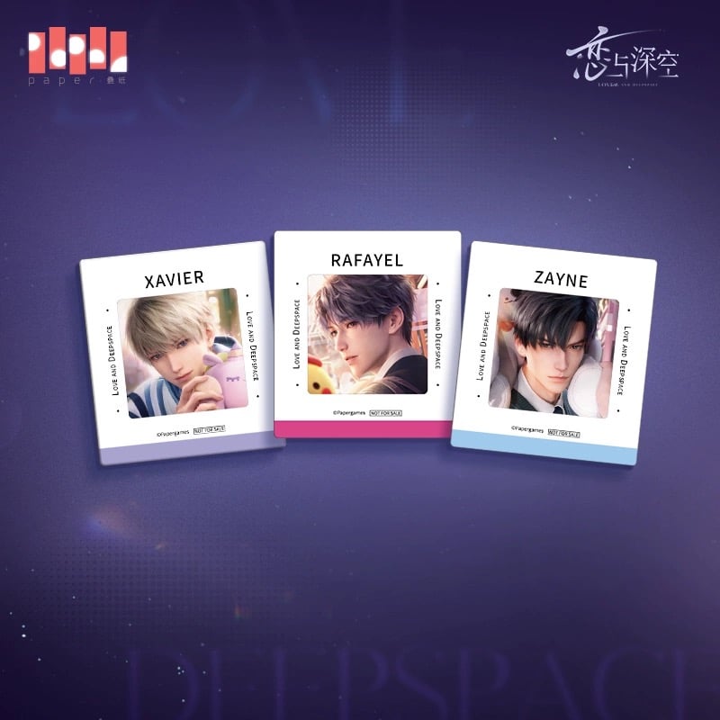 在庫販売【恋と深空】Love and Deepspace 中国通販 PETクリアカード3枚