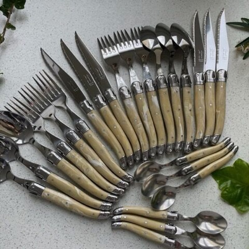 Laguiole ステンレススチール カトラリーセット 木箱付きLaguiole