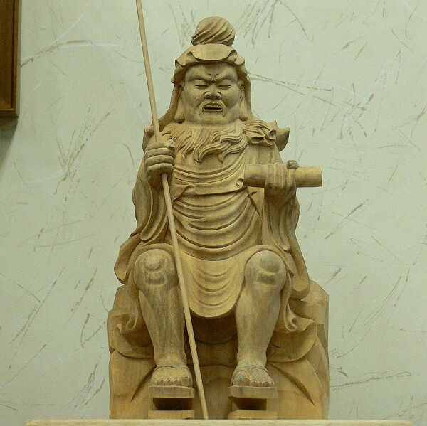 仏像☆楠材 役行者（役小角）前鬼・後鬼付☆修験道開祖 | お仏壇・お墓