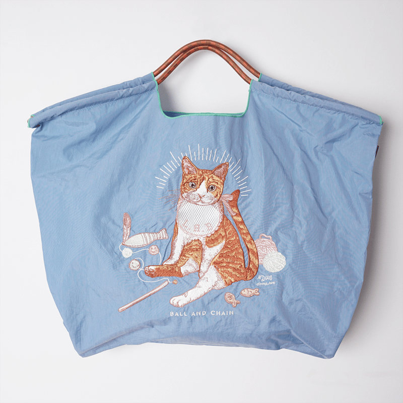 D.Baby CAT】ベイビーキャット／ Lサイズ【Ball & Chain】エコバッグ |
