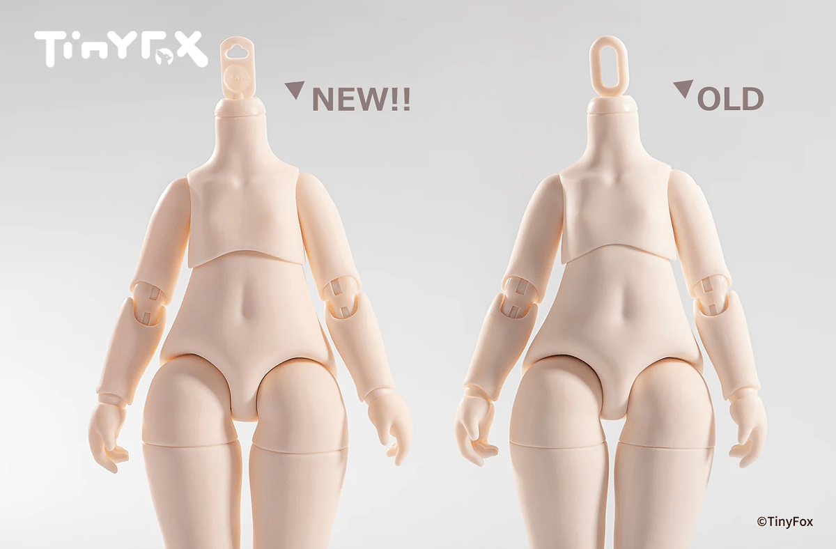 TinyFox 新1/6スケール ドール素体 ボディのみ ホワイト(白巧) 27.5cm