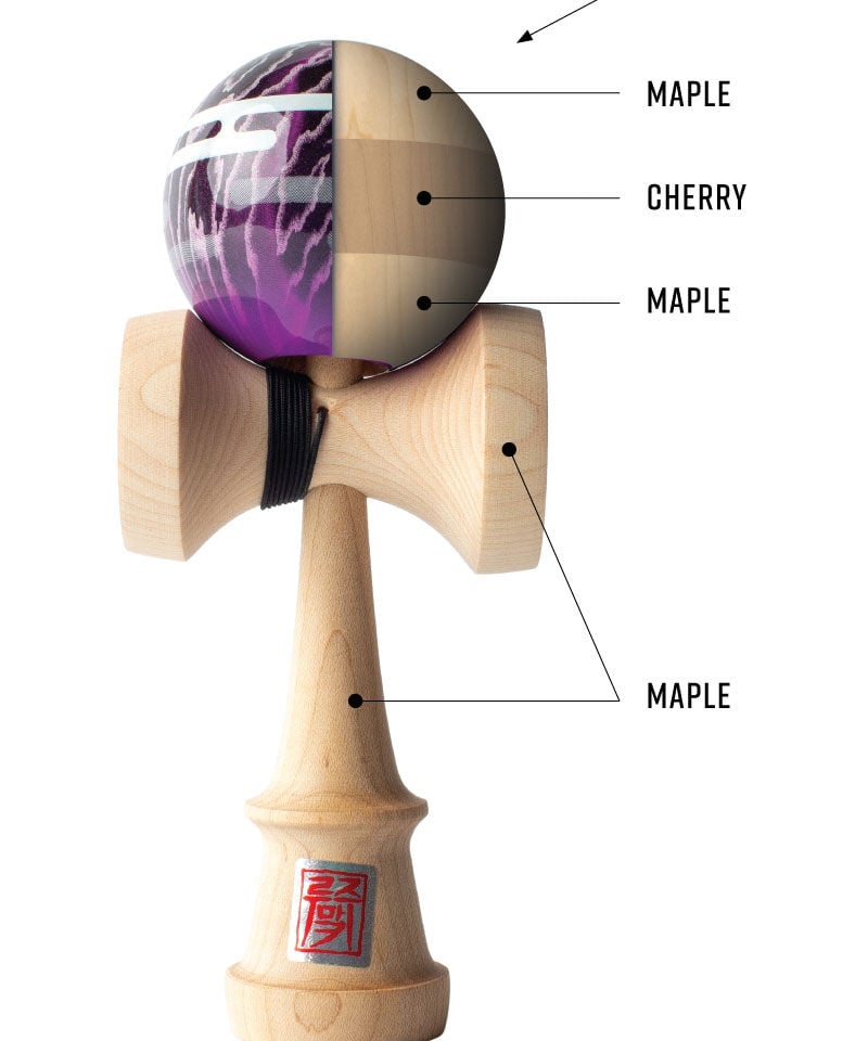 LUZUMAKI - Purple スティッキー | Kendama Shop GOAT