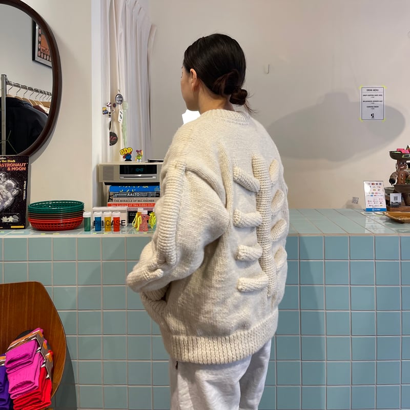 MacMahon Knitting Mills / Knit MA-1 3D BONE | F