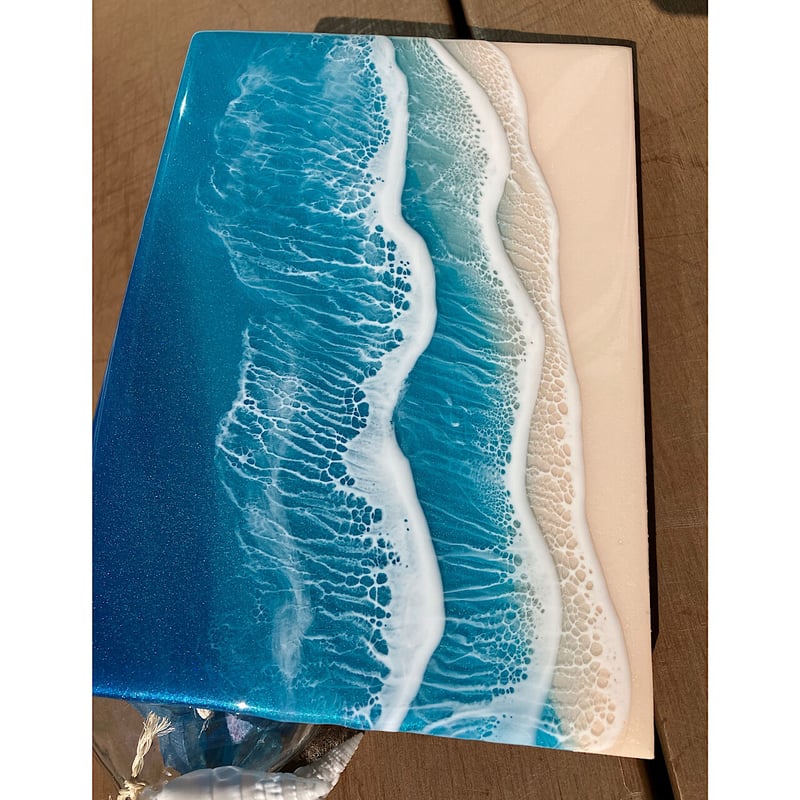 海のレジンアート A5 オーシャンアート 波三層 88 | la vida