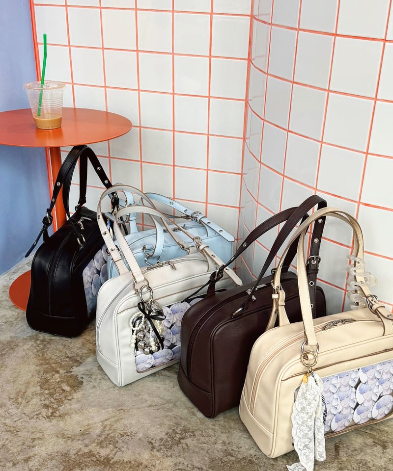 フラップボストンバッグ（ Light gray） | MARSLY