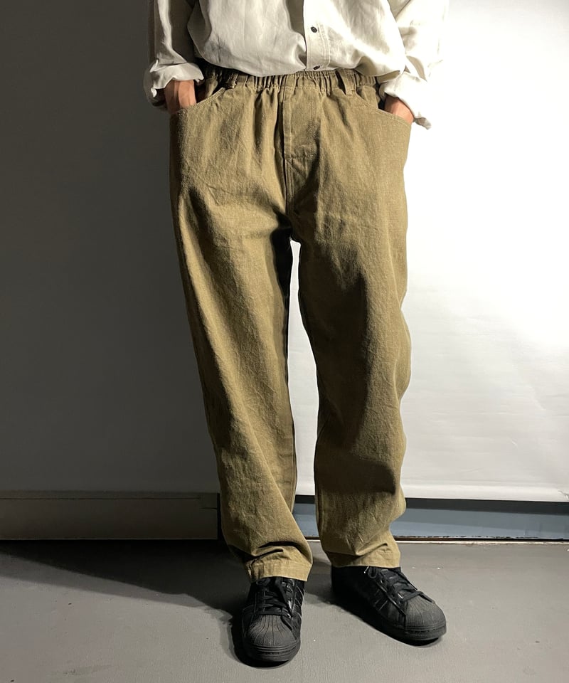 COMFORTABLE REASON ”Rodeo Slacks“ OLIVE | Clout
