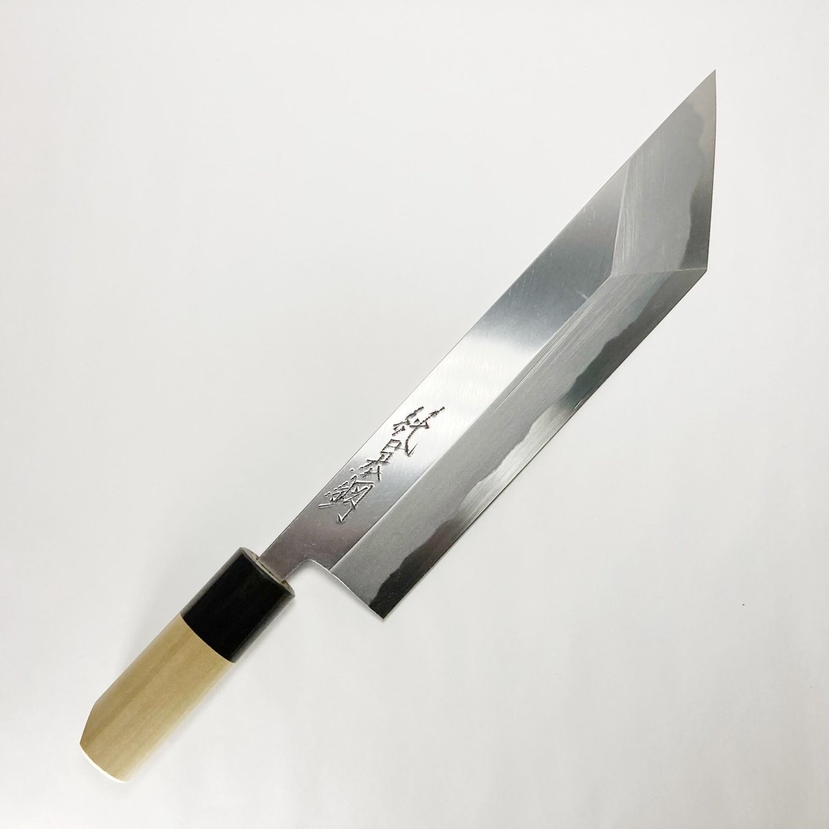 鰻裂き包丁 青鋼 霞 水牛柄 7寸5分（225mm） | 刃物の老舗 本家かね惣