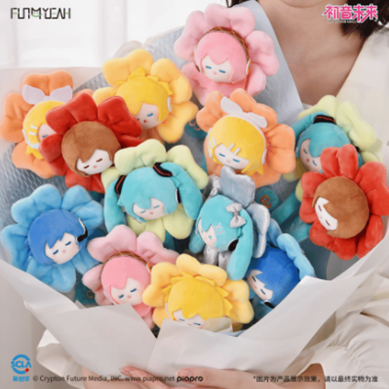 FUN4YEAH】初音ミク「毛絨花束シリーズ」ぬいぐるみ ランダム/ボックス