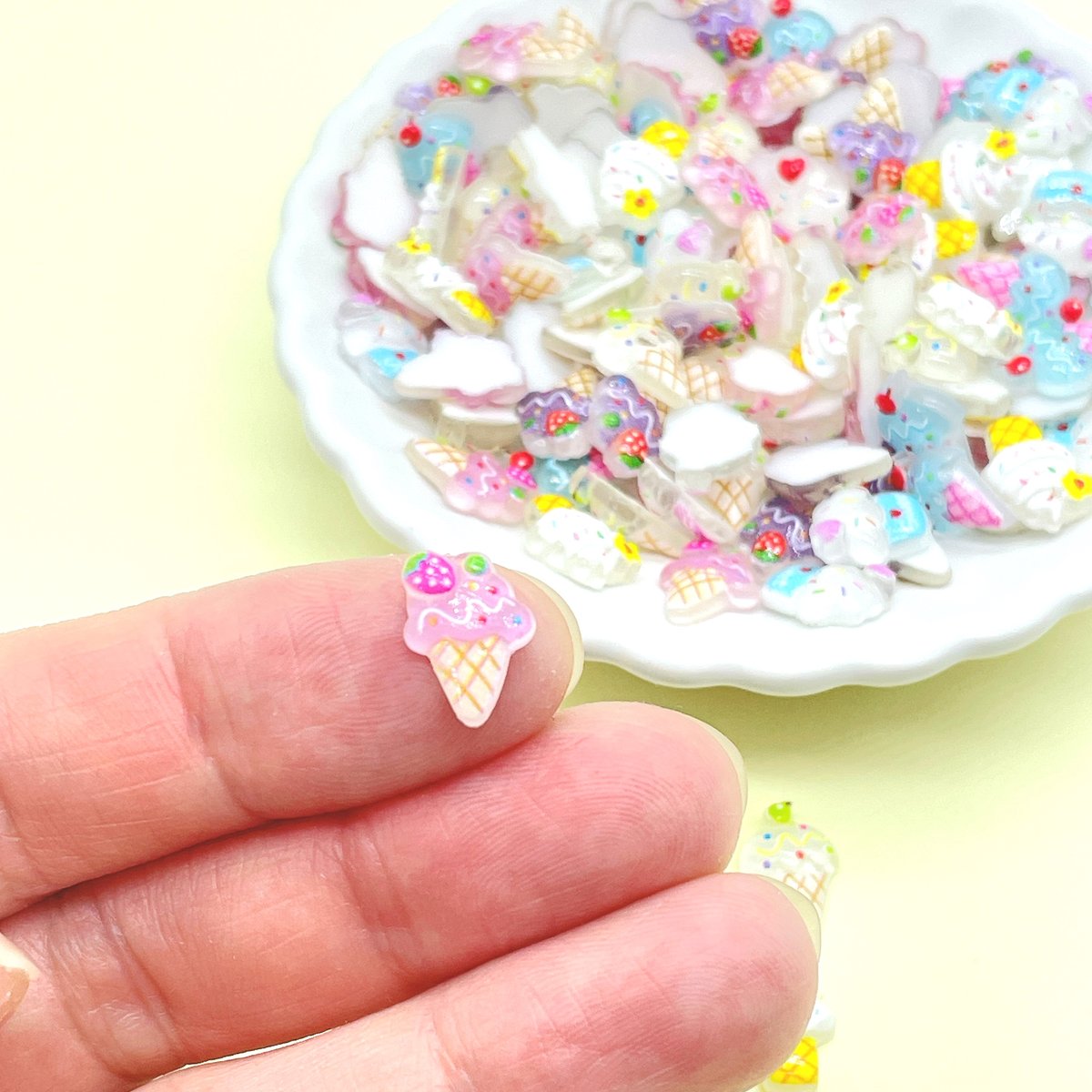 No．889 個/アイスクリーム ミニ パーツ ネイル | DECOPARTS