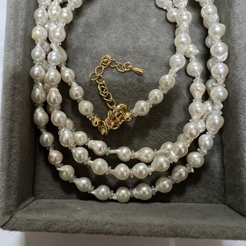 あこや真珠バロックベビーパール(貴重☆) ロングネックレス | KYOUKO