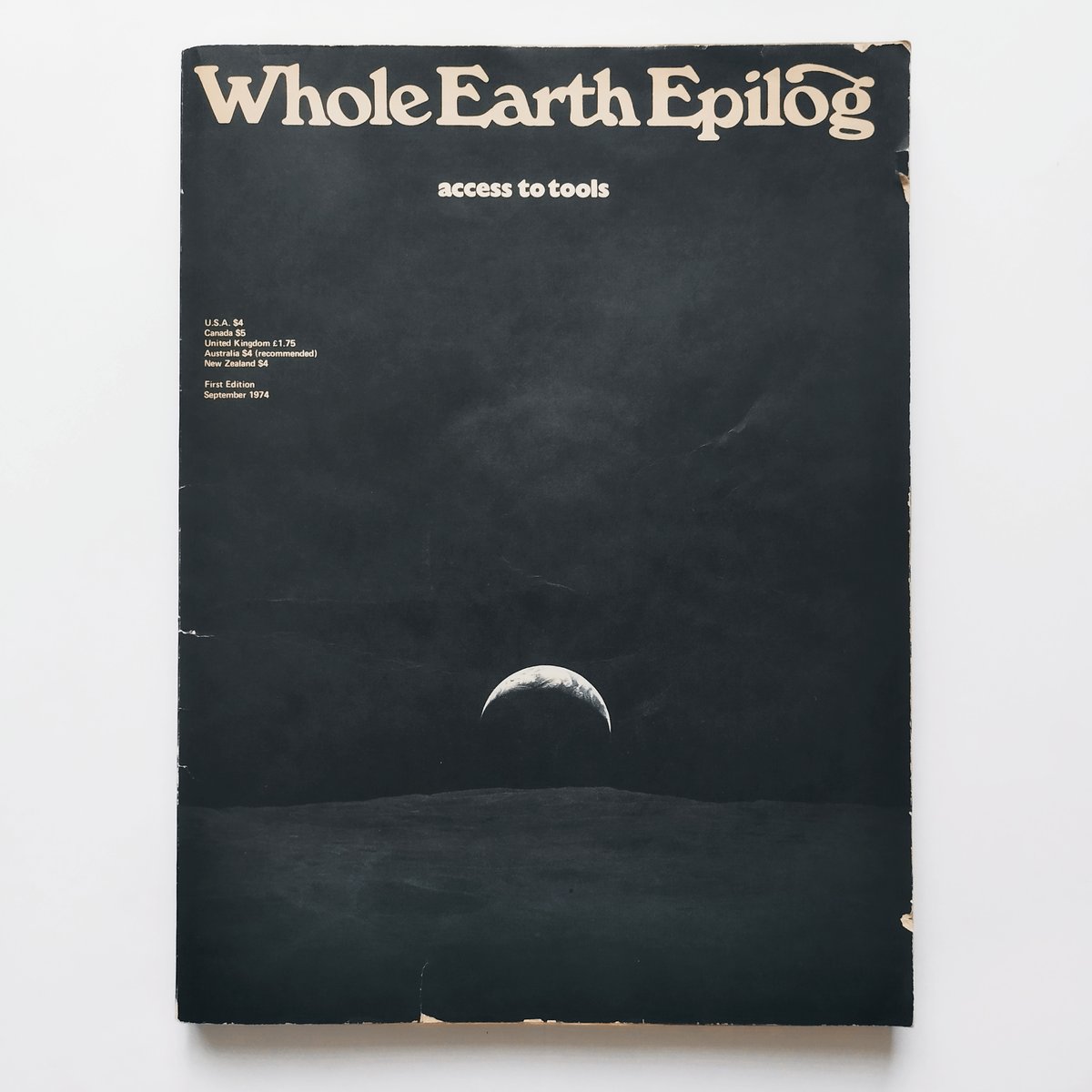 Whole Earth Epilog』ホールアースカタログ最終号まずまずの状態