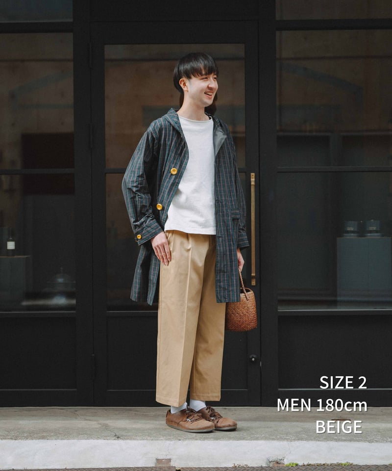 2026SS 先行予約】#-24 Ventile gabardine 2tuck strai