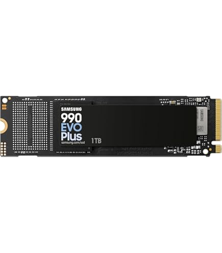 Samsung 990 EVO Plus - 2TB PCIe Gen4 X4 / Gen5. X2 NVMe 2.0 SSD M
