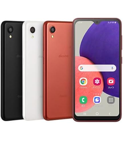 Galaxy スマートフォン 赤 SC-56B SIM解除済み 中古】Galaxy A22 5G