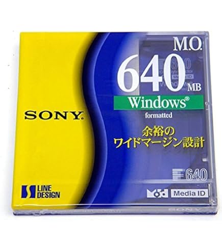 Amazon.co.jp: SONY 3.5型MOディスク 5枚 640MB Windowsフォーマット